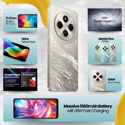POCO C75 5G (Silver Stardust, 64 GB)