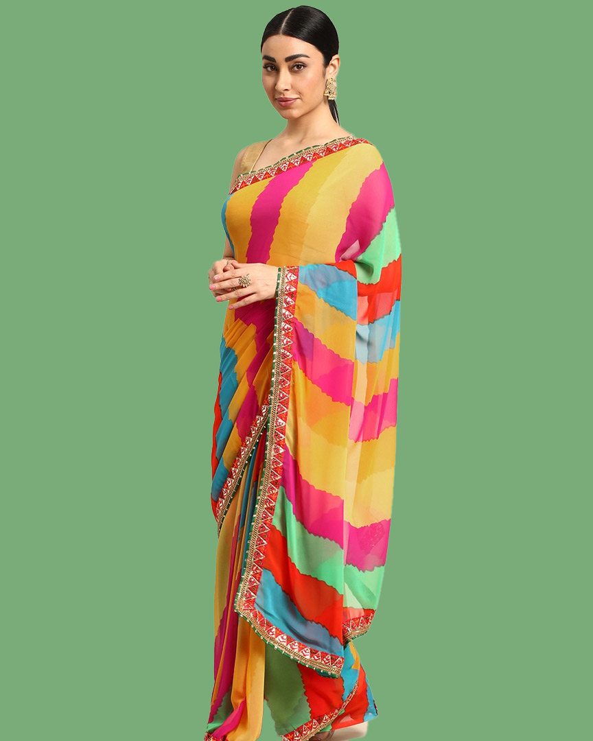 printed saree
