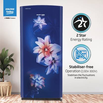 Voltas Beko 183 L Direct Cool Single Door 2 Star Refrigerator