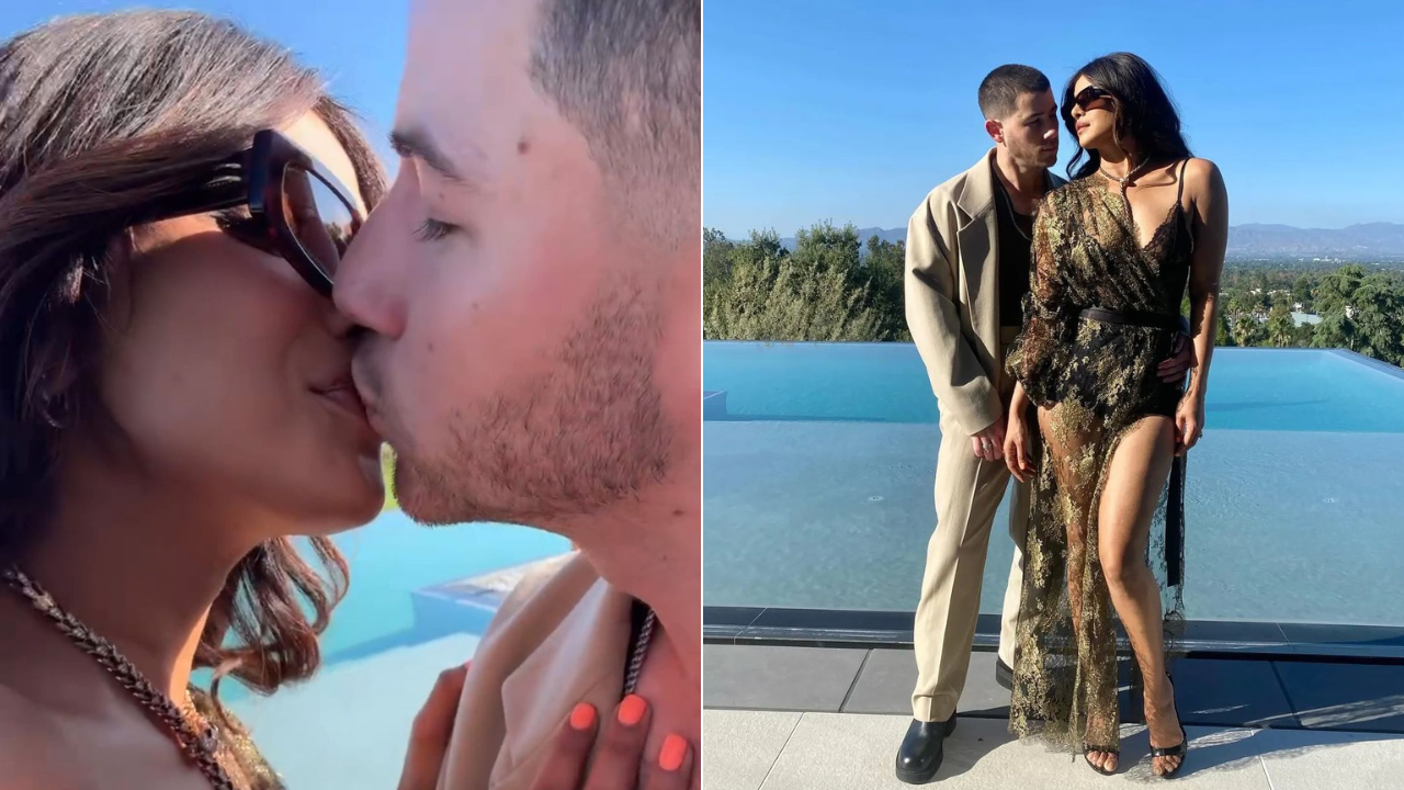Priyanka-Nick ने लिप किस करते हुए शेयर की रोमांटिक तस्वीर, कैमरे के सामने  दिए कपल पोज