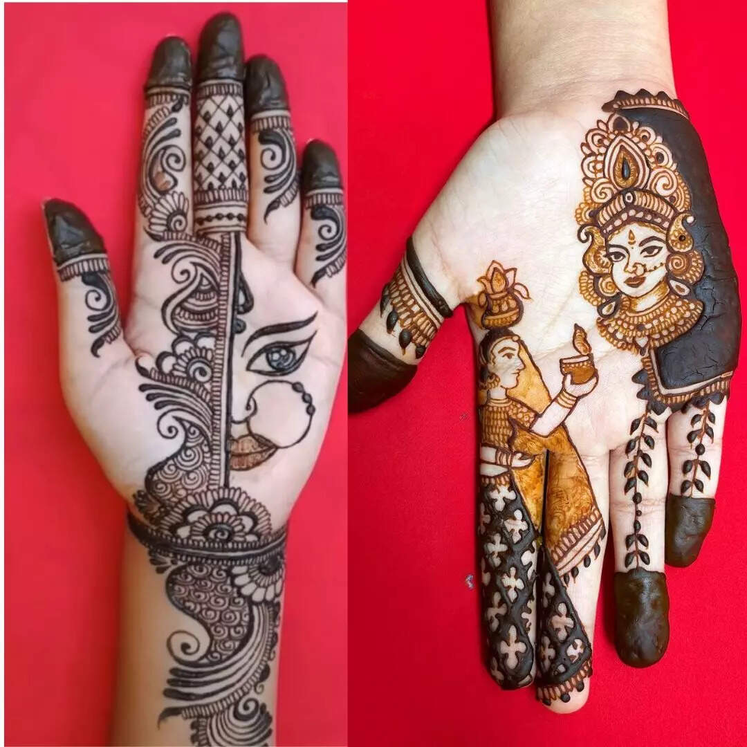 Navratri Mehndi Designs: नवरात्रि के पहले दिन हथेली पर रचाएं इतनी खूबसूरत  मेहंदी, मिलेगा माता का आशीर्वाद तो बनेगी हर बिगड़ी बात