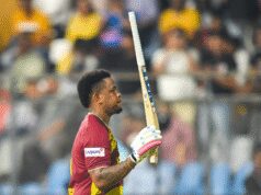 वेस्टइंडीज ने बनाया टी20 वर्ल्ड कप के इतिहास में अपना सबसे बड़ा स्कोर