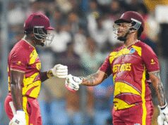 टी20 वर्ल्ड कप: हेटमायर-पॉवेल ने खेली तूफानी पारी, वेस्टइंडीज ने 6 विकेट खोकर बनाए 254 रन