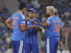 टी20 वर्ल्ड कप: बल्ले के बाद गेंद से चमके शिवम दुबे, भारत ने लगाया ‘जीत का चौका’