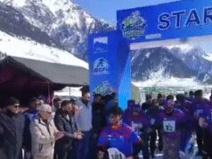 जम्मू-कश्मीर में नेशनल स्नोशू चैंपियनशिप शुरू, 20 राज्यों के 178 एथलीट्स ले रहे हिस्सा