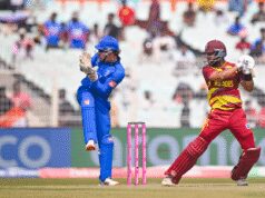 टी20 विश्व कप: शाई होप का अर्धशतक, वेस्टइंडीज ने इटली को दिया 166 रन का लक्ष्य