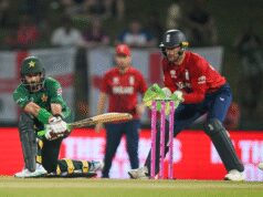 टी20 वर्ल्ड कप: साहिबजादा फरहान ने खेली दमदार पारी, पाकिस्तान ने 9 विकेट खोकर बनाए 164 रन