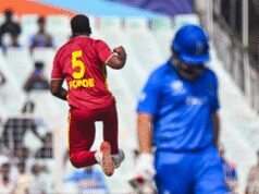 टी20 विश्व कप: वेस्टइंडीज ने इटली को हराया, ‘प्लेयर ऑफ द मैच’ बने कप्तान शाई होप