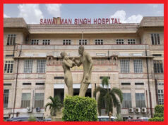 वीडियो में देंखे जयपुर के एसएमएस ट्रोमा सेंटर में बारिश से वेटिंग वार्ड में पानी भरने से 3 मरीजों का ऑपरेशन रद्द