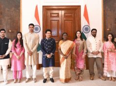 सचिन तेंदुलकर ने राष्ट्रपति द्रौपदी मुर्मू से की मुलाकात, बेटे अर्जुन की शादी में आने का दिया न्यौता