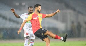आईएसएल: सिर्फ 6 मिनट में एज्जजारी ने दागे 2 गोल, ईस्ट बंगाल ने नॉर्थईस्ट यूनाइटेड को 3-0 से हराया